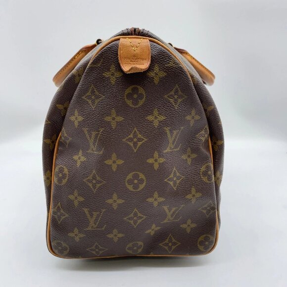 Louis Vuitton Monogram Speedy 35 W/Bag/Padlock Hand Bag lux413-093025 - Picture 4 of 16